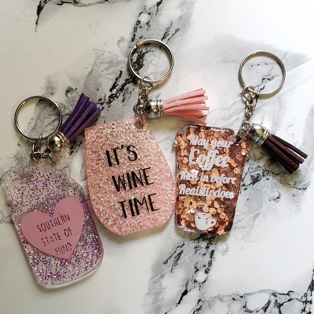 Resin keychains